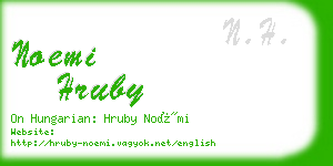 noemi hruby business card